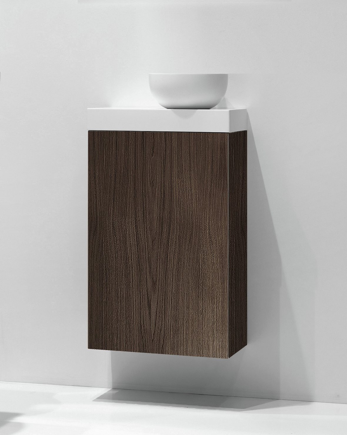 Balteco NU-series allaskaappi 40x60x21,4 cm tumma tammi 1 ovi ilman vetimiä kätisyys vaihdettavissa hidastimella