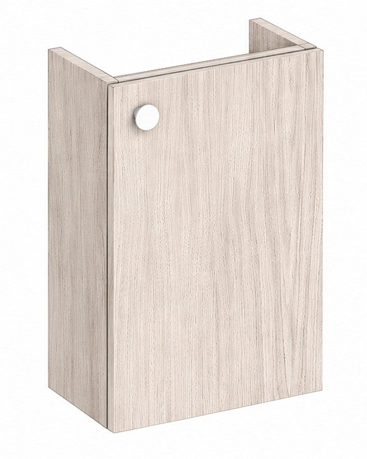 Balteco NU-series allaskaappi 40x60x21,4 cm valkotammi 1 ovi ilman vetimiä kätisyys vaihdettavissa hidastimella
