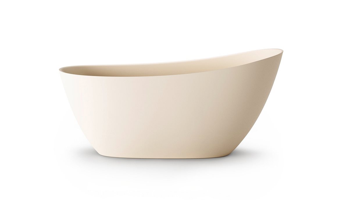 PAA Perla Onda kiviamme 157,5x74x71,5 cm oyster vapaasti sijoitettava