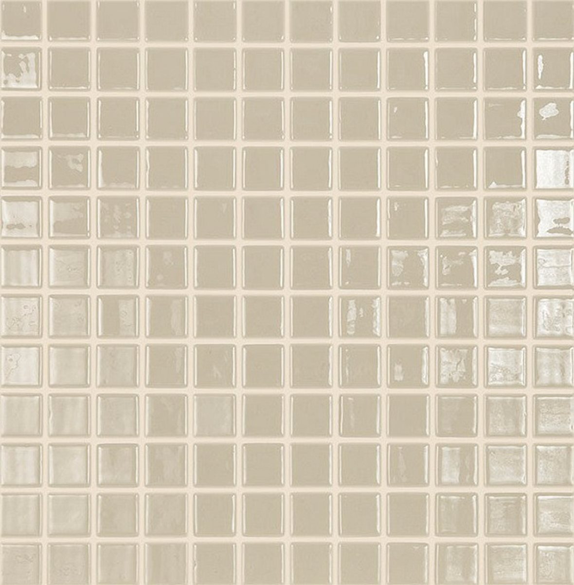 LPC Colors Liso lasilaatta mosaiikki seinälaatta 2,5x2,5 Hueso 831 tasapintainen kiiltävä PUR-arkki 31,5x31,5 vaalea ruskea