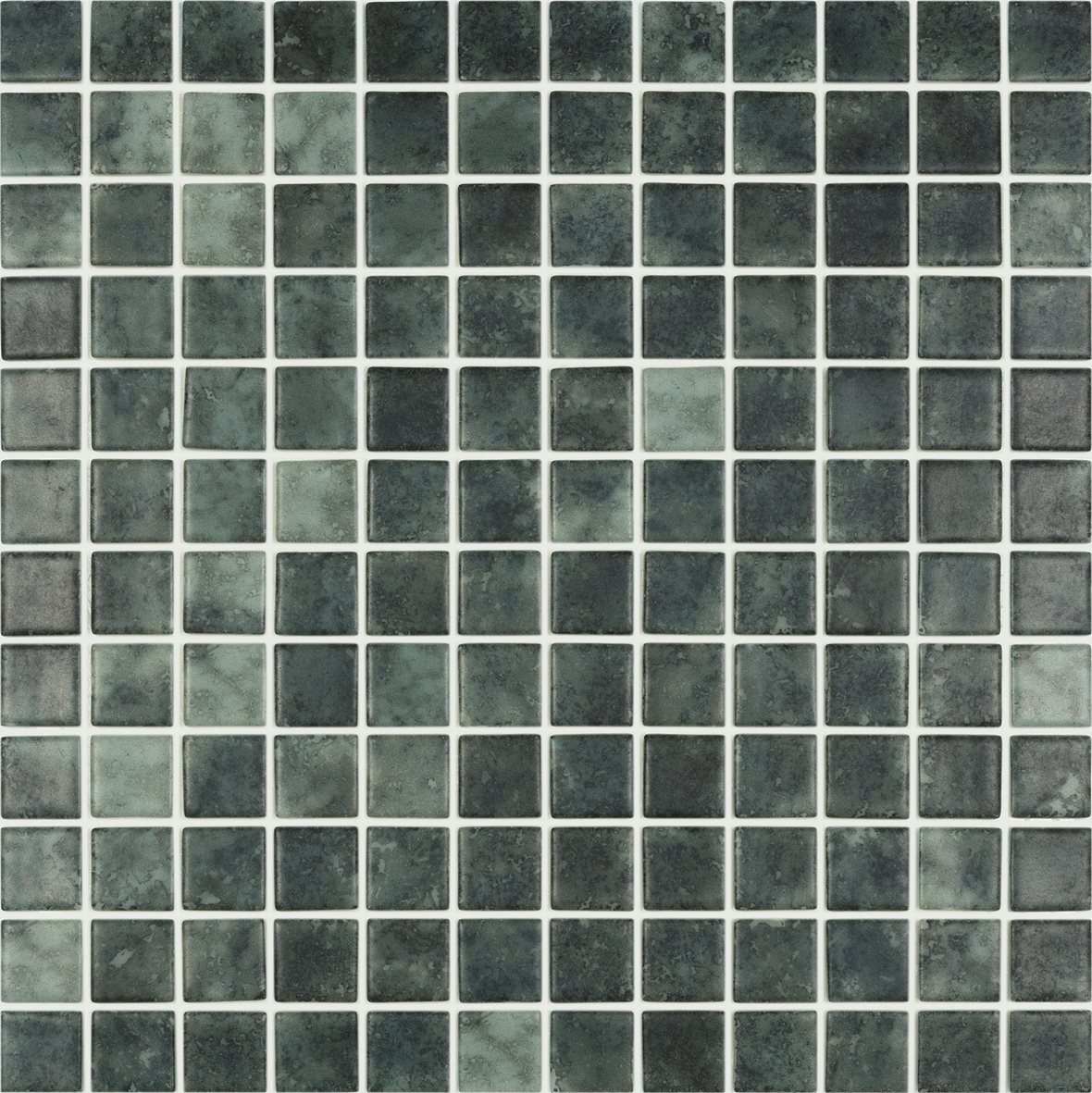 LPC Nature lasilaatta mosaiikki seinälaatta lattialaatta 2,5x2,5 Jungle 5703 tasapintainen matta PUR-arkki 31,5x31,5 vaalea vihreä