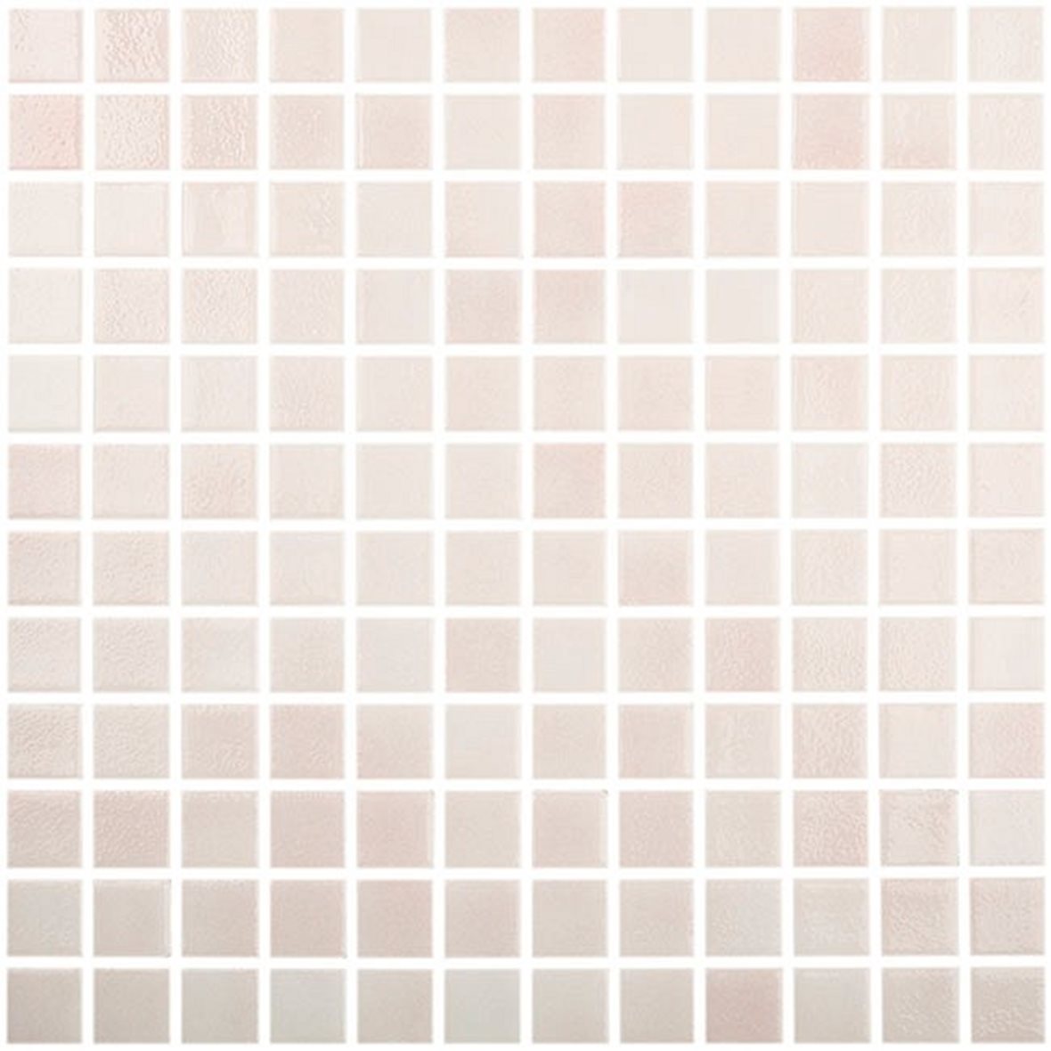 LPC Colors Niebla lasilaatta mosaiikki seinälaatta 2,5x2,5 Rosa 502 tasapintainen kiiltävä PUR-arkki 31,5x31,5 vaalea punainen