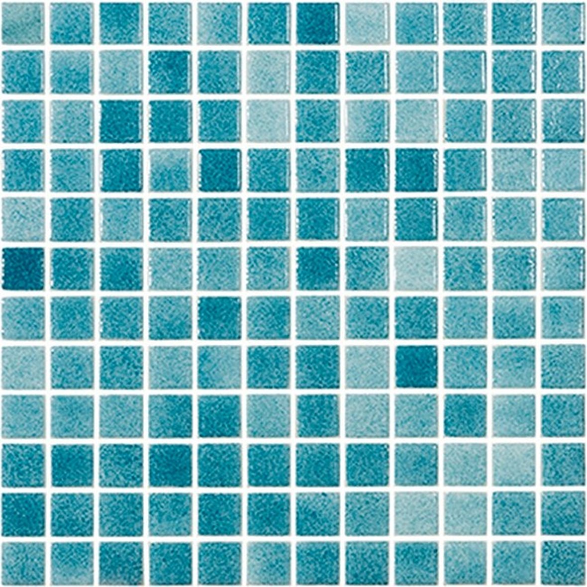 LPC Colors Niebla lasilaatta mosaiikki seinälaatta 2,5x2,5 Verde Esmeralda 877 tasapintainen kiiltävä PUR-arkki 31,5x31,5 keskitumma vihreä