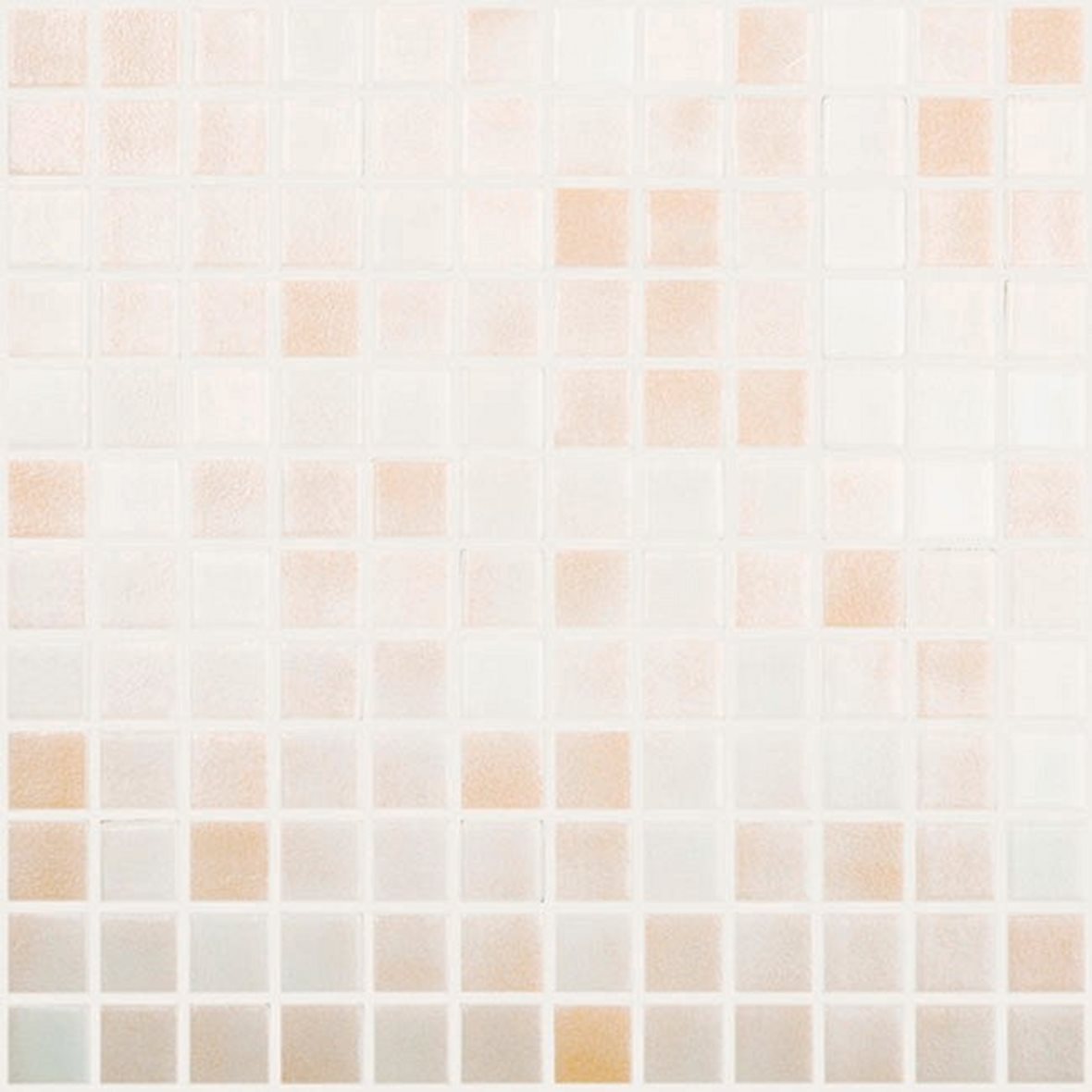 LPC Colors Niebla lasilaatta mosaiikki lattialaatta 2,5x2,5 Rosa 502 karhennettu matta PUR-arkki 31,5x31,5 vaalea punainen