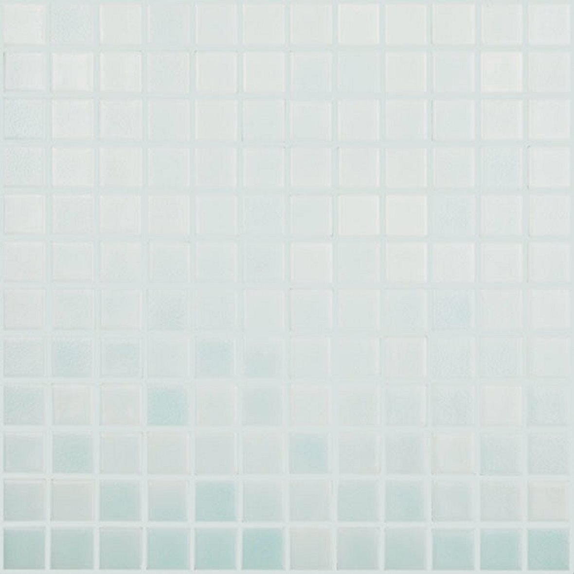 LPC Colors Niebla lasilaatta mosaiikki lattialaatta 2,5x2,5 Verde Cannes 511 karhennettu matta PUR-arkki 31,5x31,5 vaalea vihreä
