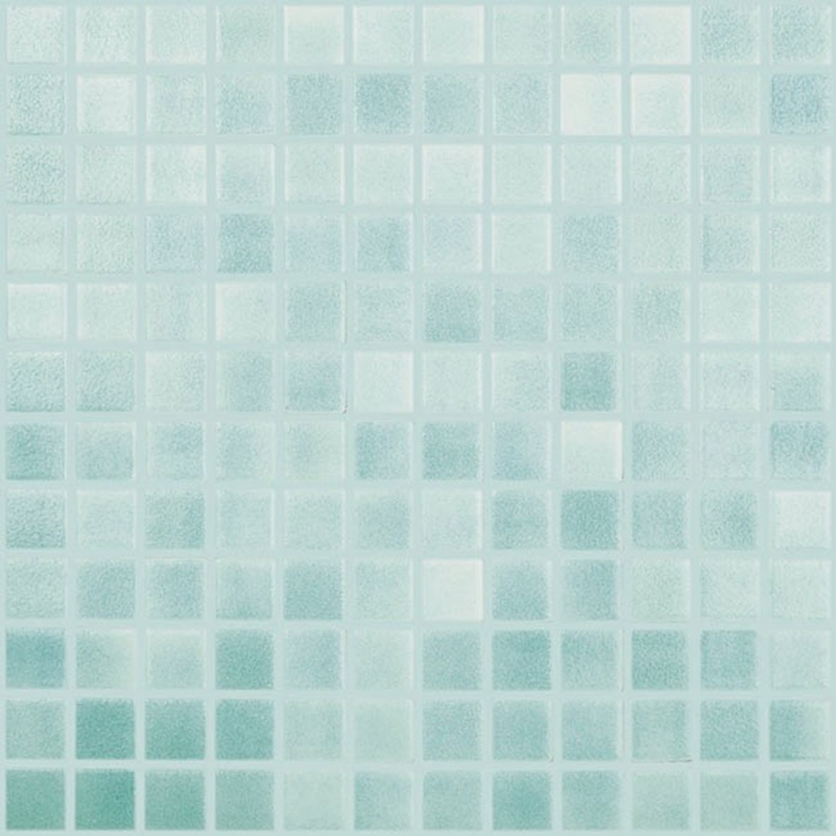 LPC Colors Niebla lasilaatta mosaiikki lattialaatta 2,5x2,5 Verde Caribe 503 karhennettu matta PUR-arkki 31,5x31,5 vaalea vihreä
