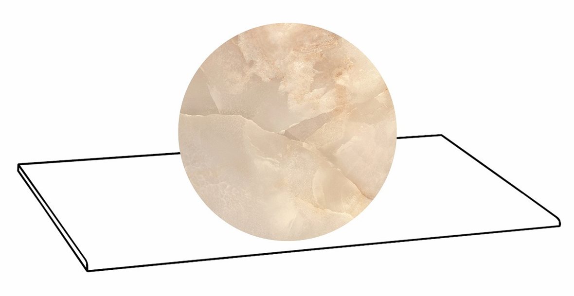 LPC Onice lasitettu porraslaatta 33x120 04H Gold tasapintainen puleerattu keskitumma beige marmori
