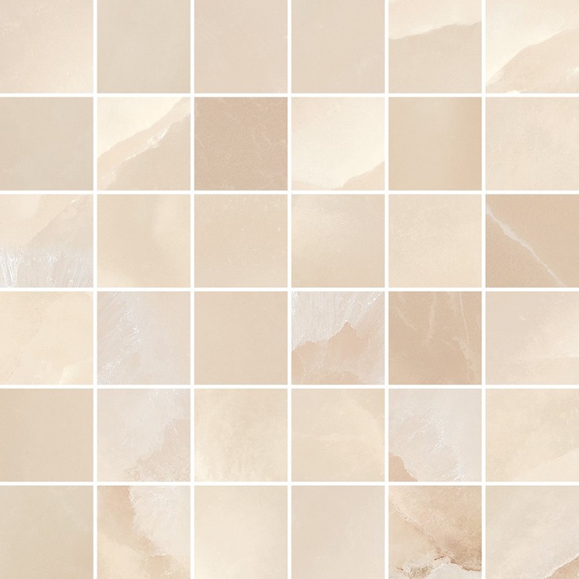 LPC Onice lasitettu porcelanato mosaiikki seinälaatta lattialaatta 5x5 04H Gold tasapintainen puleerattu 30x30 keskitumma beige marmori