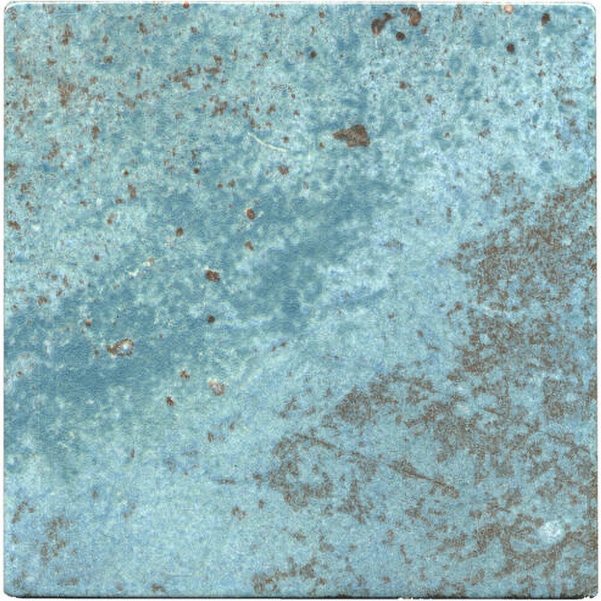 LPC Ocean märkäpuriste lasitettu porcelanato lattialaatta ulkolaatta 14,7x14,7 Aquamarine laineileva matta antibakteerinen keskitumma turkoosi vivahte