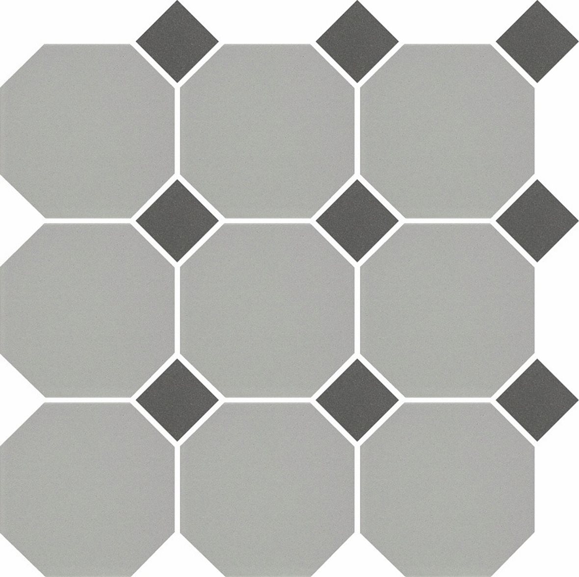 Pukkila Natura lasittamaton porcelanato seinälaatta lattialaatta 9,6x9,6 siniharmaa/musta 4407OCT14/1C tasapintainen matta 8-kulmainen 29,6x29,6 harma
