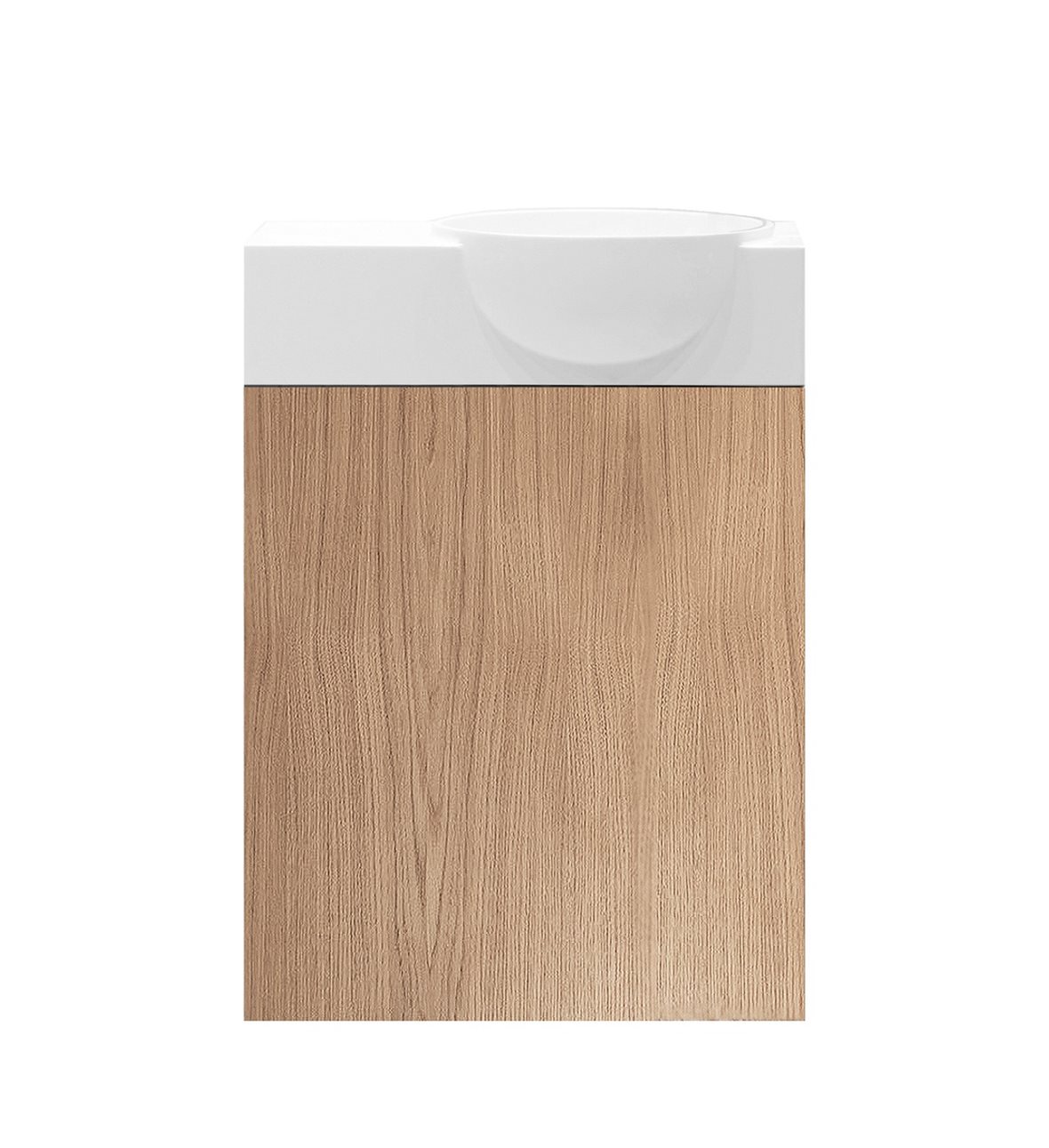 Balteco NU-series allaskaappi 40x45x21,4 cm luonnon tammi 1 ovi push open kätisyys vaihdettavissa