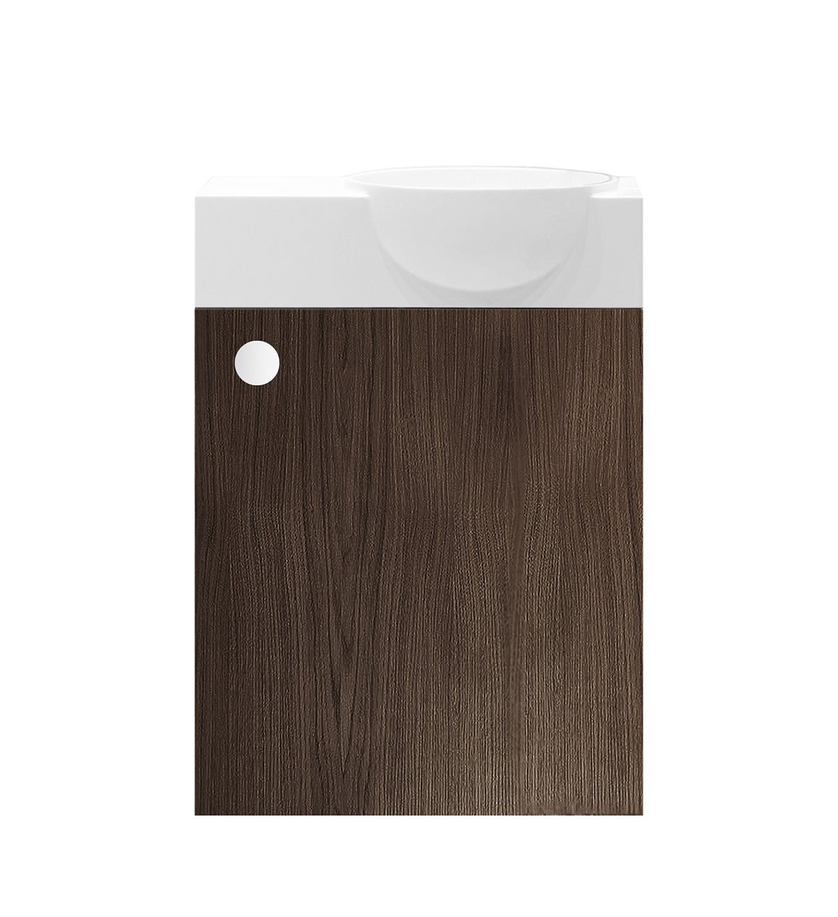 Balteco NU-series allaskaappi 40x45x21,4 cm tumma tammi 1 ovi ilman vetimiä kätisyys vaihdettavissa hidastimella