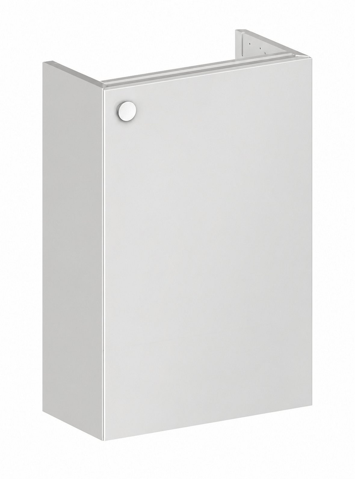 Balteco NU-series allaskaappi 40x60x21,4 cm valkoinen 1 ovi ilman vetimiä kätisyys vaihdettavissa hidastimella