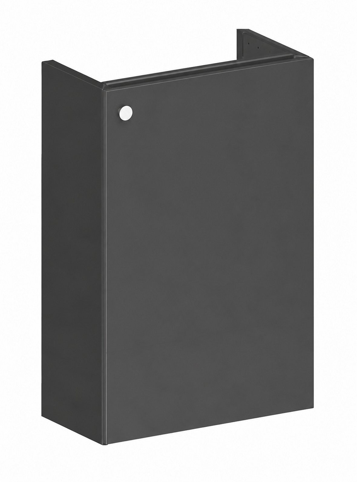 Balteco NU-series allaskaappi 40x60x21,4 cm grafiitti 1 ovi ilman vetimiä kätisyys vaihdettavissa hidastimella