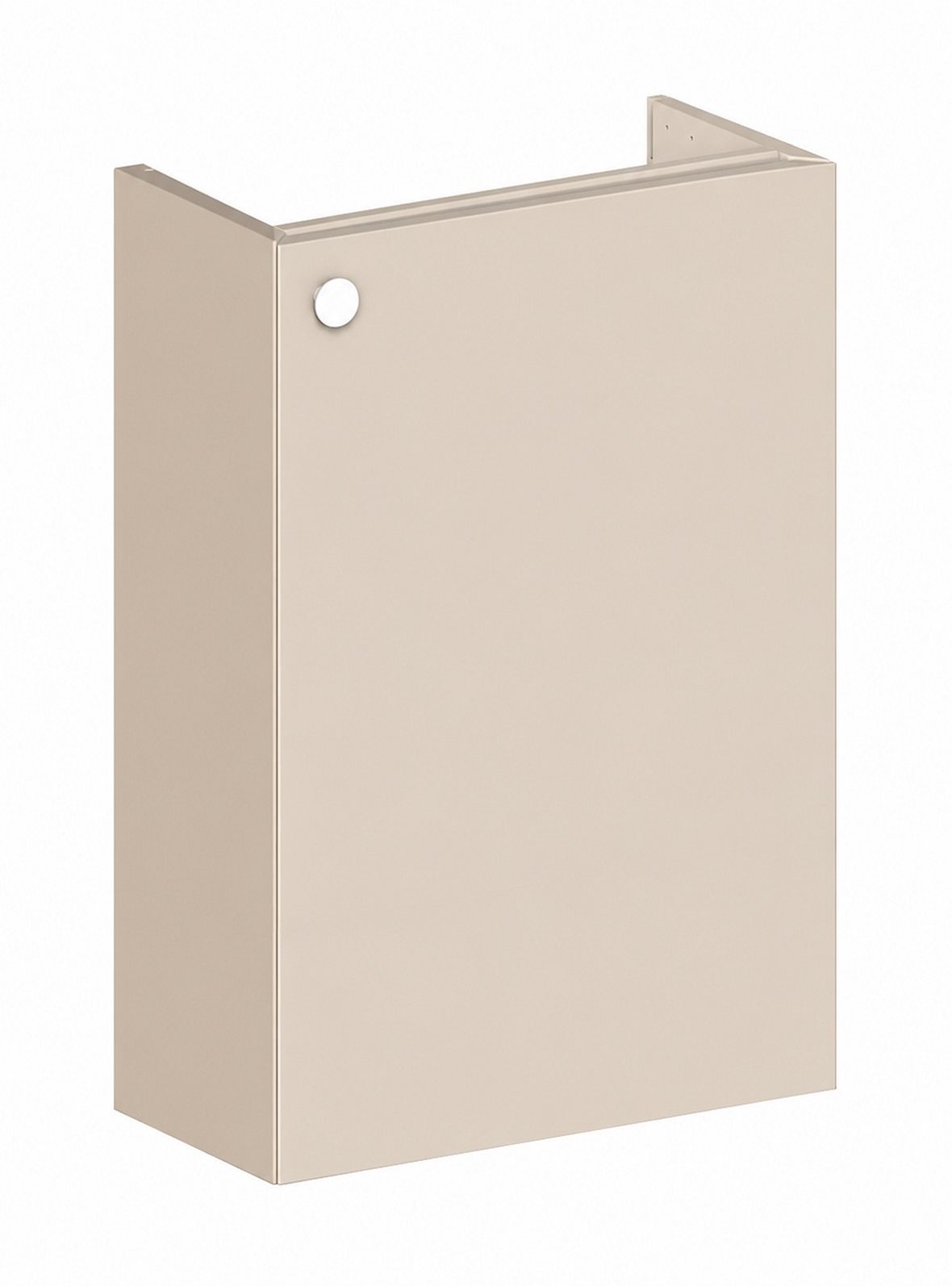 Balteco NU-series allaskaappi 40x60x21,4 cm beige 1 ovi ilman vetimiä kätisyys vaihdettavissa hidastimella