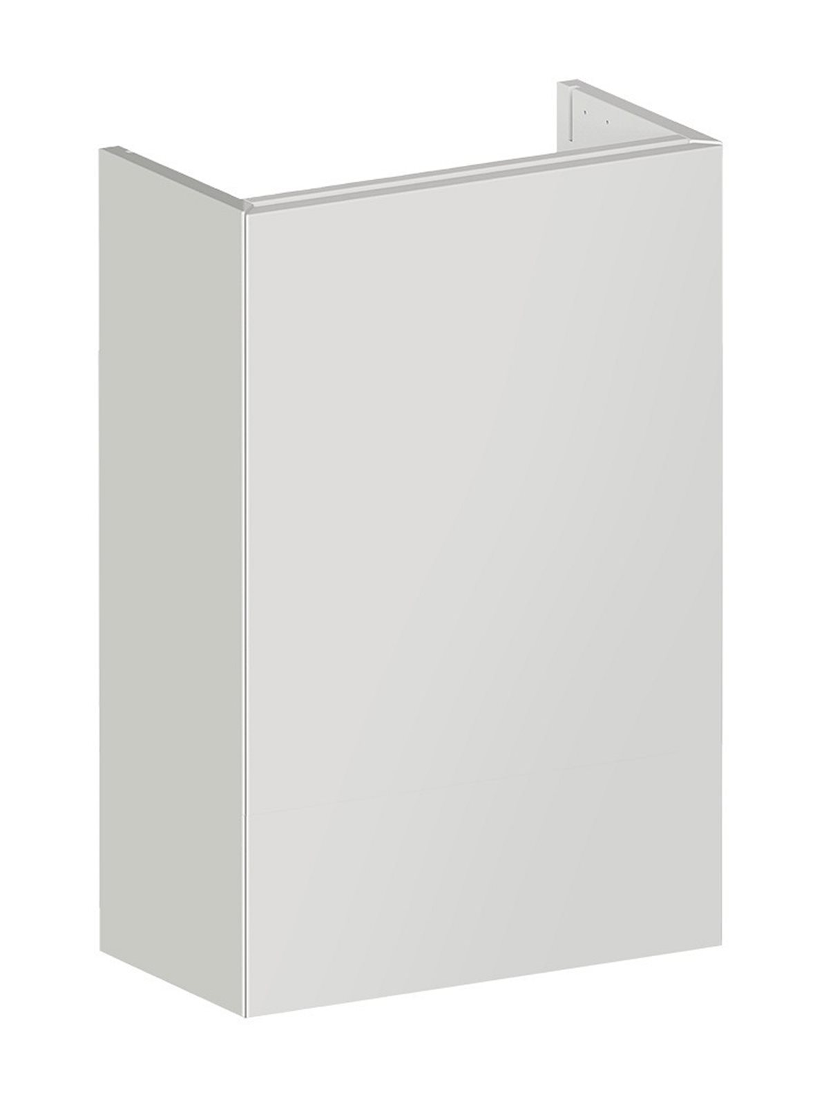 Balteco NU-series allaskaappi 40x60x21,4 cm valkoinen 1 ovi push open kätisyys vaihdettavissa