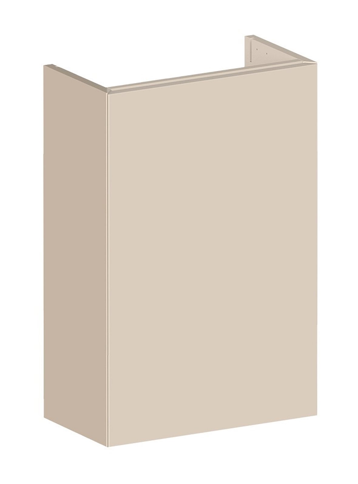 Balteco NU-series allaskaappi 40x60x21,4 cm beige 1 ovi push open kätisyys vaihdettavissa