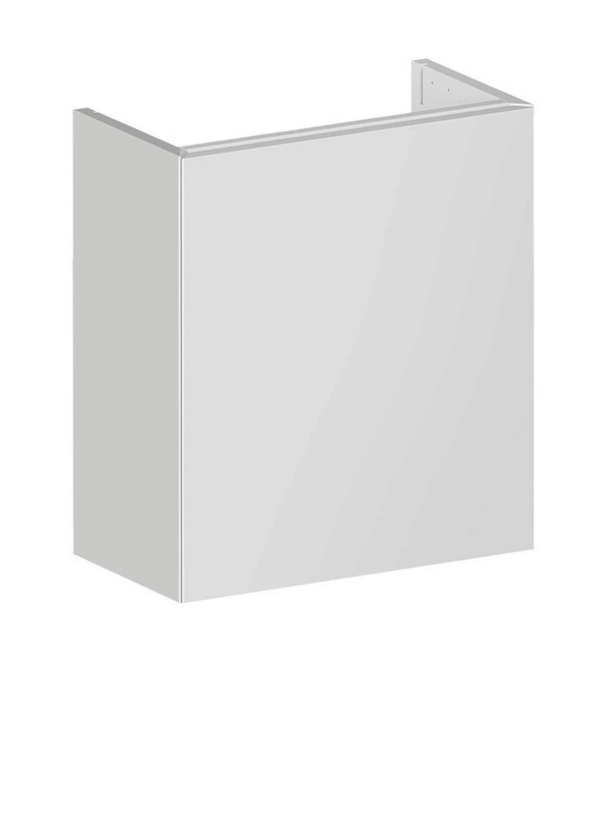 Balteco NU-series allaskaappi 40x45x21,4 cm valkoinen 1 ovi push open kätisyys vaihdettavissa