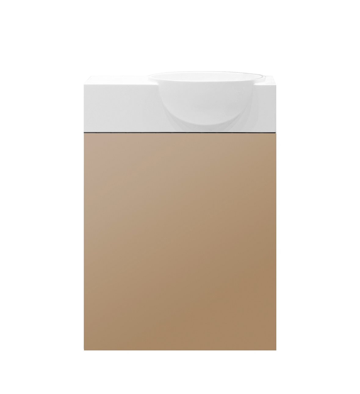 Balteco NU-series allaskaappi 40x45x21,4 cm beige 1 ovi push open kätisyys vaihdettavissa
