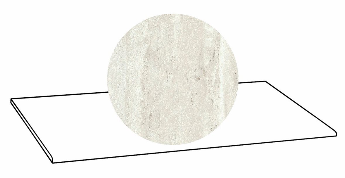 LPC Tibur lasittamaton porraslaatta 33x120 01 helmi vein tasapintainen matta beige travertino