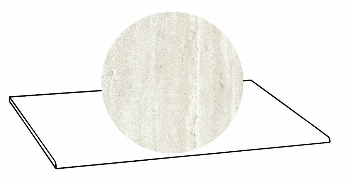 LPC Tibur lasittamaton porraslaatta 33x80 01 helmi vein tasapintainen silotettu matta beige travertino