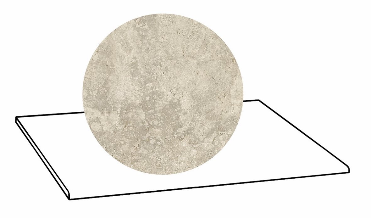 LPC Tibur lasittamaton porraslaatta 30x60 02 hiekka cross tasapintainen matta beige travertino