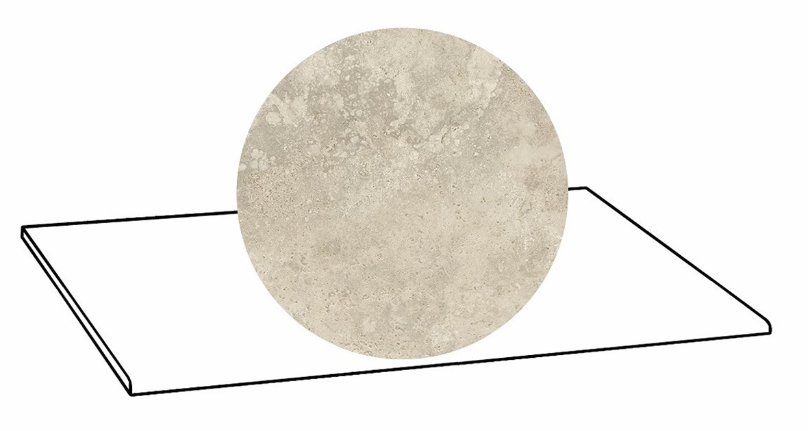 LPC Tibur lasittamaton porraslaatta 33x80 02 hiekka cross tasapintainen silotettu matta beige travertino