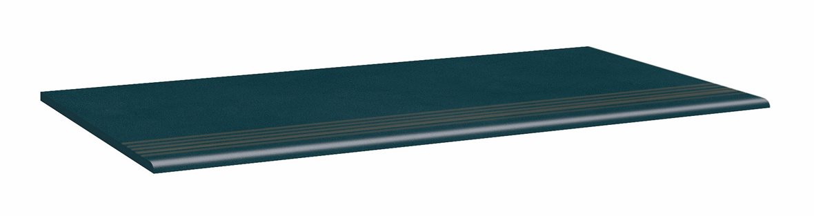 LPC Milan lasittamaton porraslaatta liukuesteuralla 33x80 08 petrooli tasapintainen silotettu matta tumma sininen kivi