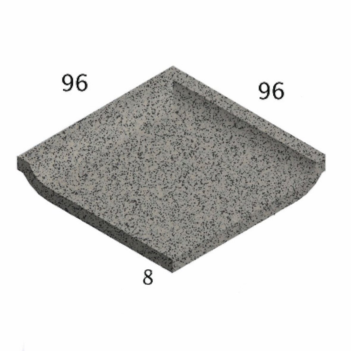 Pukkila Natura lasittamaton porcelanato seinälaatta lattialaatta ulkolaatta 9,6x9,6 speckled grey 4402SBC/1C tasapintainen matta harmaa pilkullinen