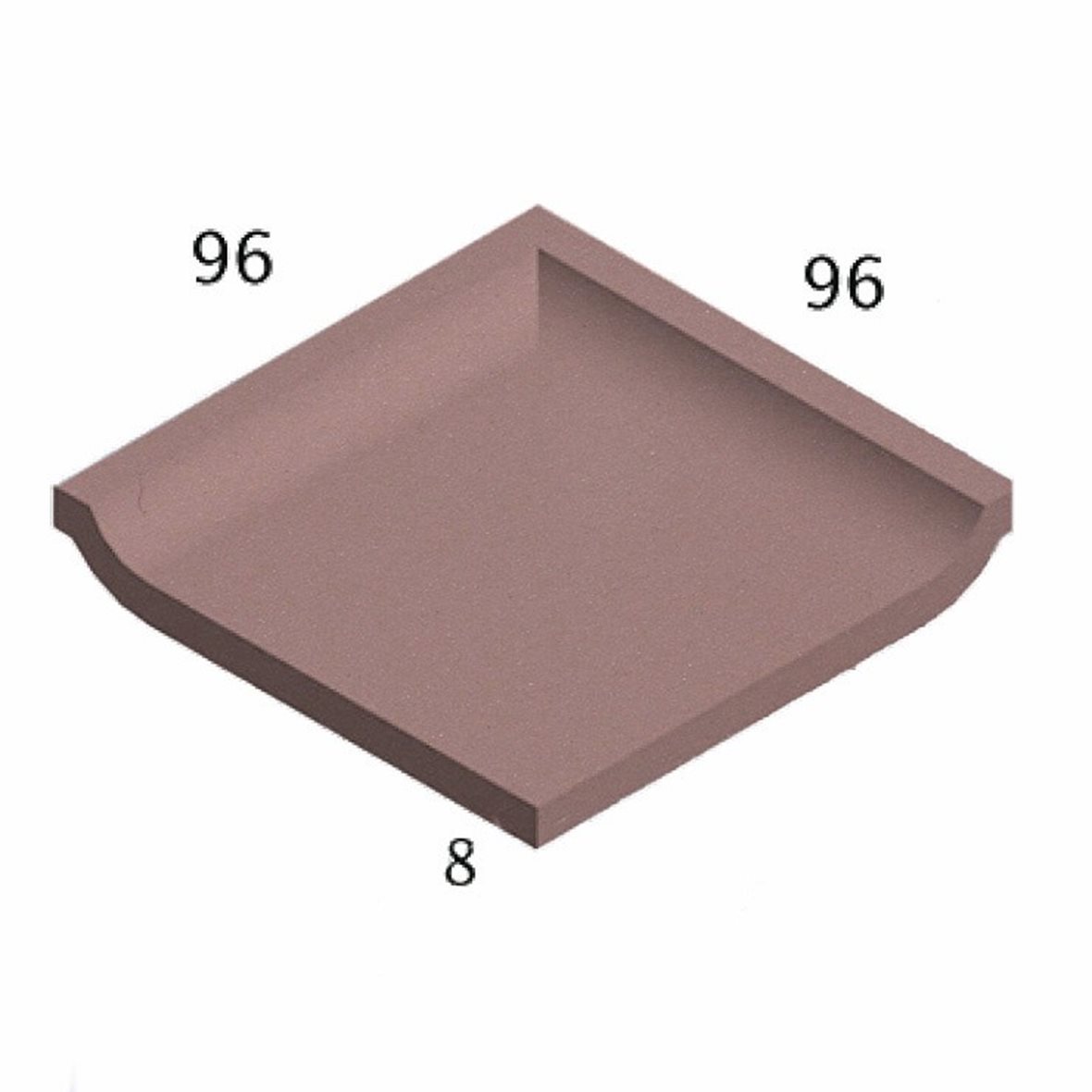 Pukkila Natura lasittamaton porcelanato seinälaatta lattialaatta ulkolaatta 9,6x9,6 roosa 4419SBC/1C tasapintainen matta punainen yksivärinen