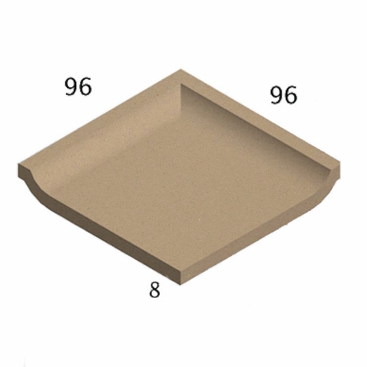 Pukkila Natura lasittamaton porcelanato seinälaatta lattialaatta ulkolaatta 9,6x9,6 tumma beige 4403SBC/1C tasapintainen matta beige yksivärinen