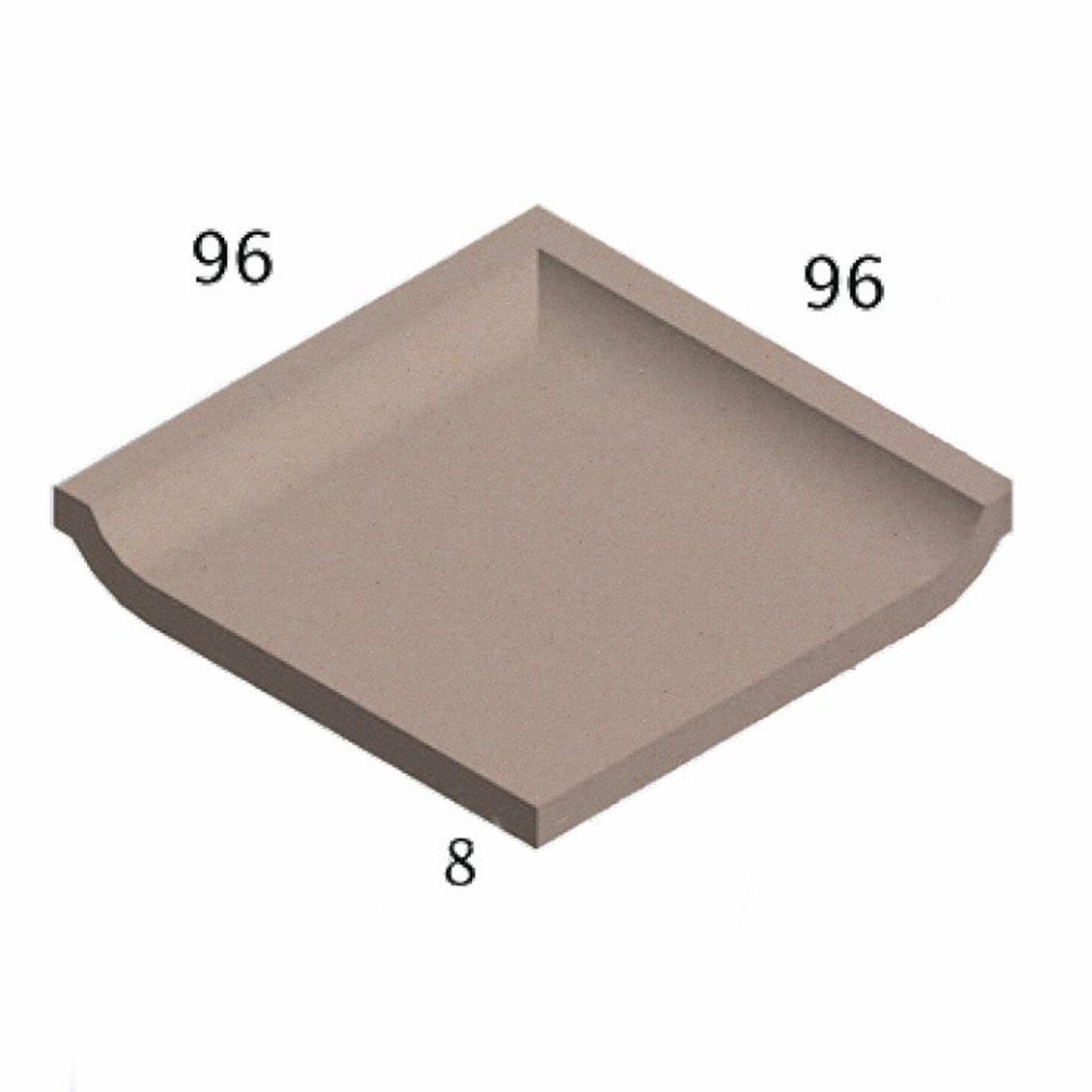 Pukkila Natura lasittamaton porcelanato seinälaatta lattialaatta ulkolaatta 9,6x9,6 vanha roosa 4405SBC/1C tasapintainen matta punainen yksivärinen