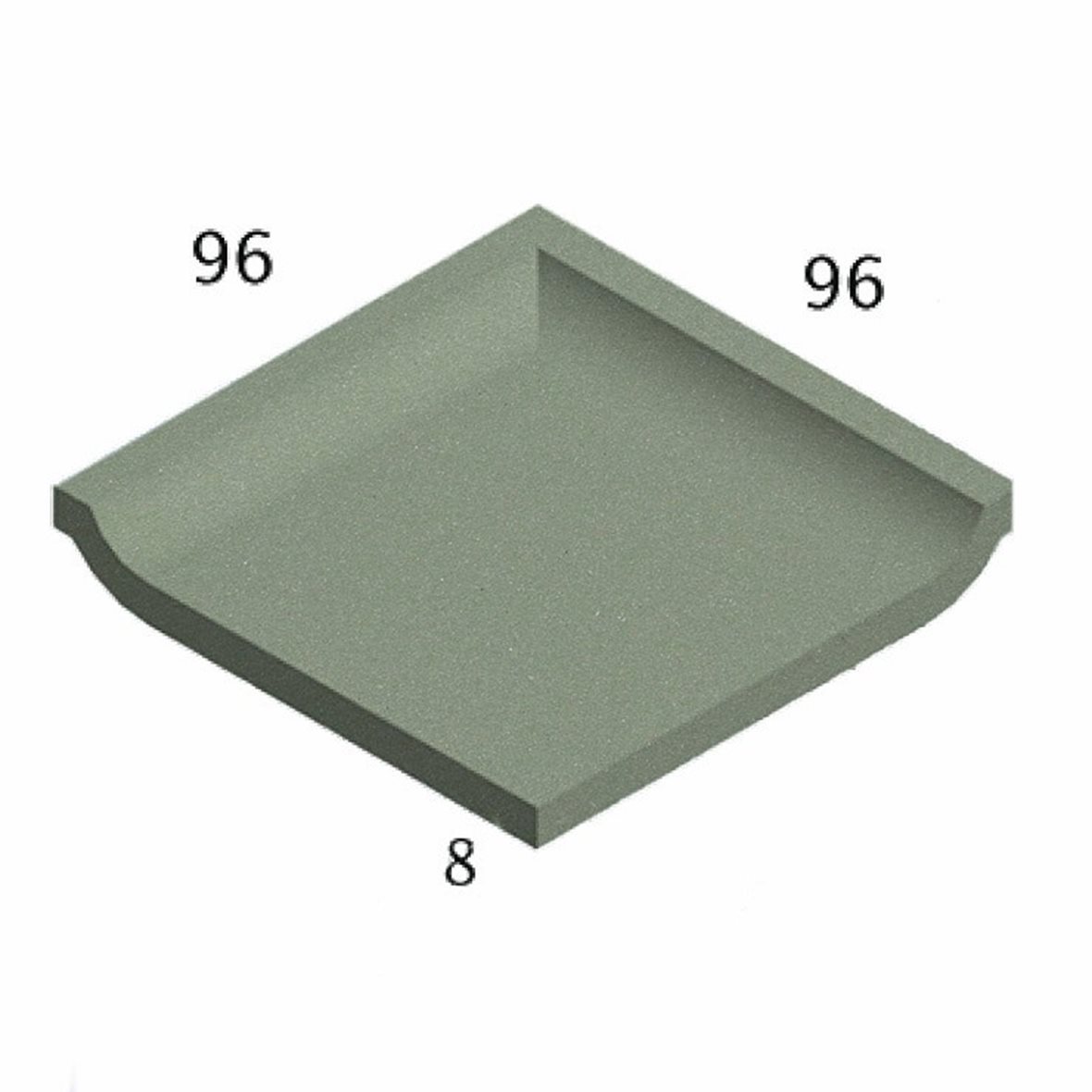 Pukkila Natura lasittamaton porcelanato seinälaatta lattialaatta ulkolaatta 9,6x9,6 vihreä 4428SBC/1C tasapintainen matta vihreä yksivärinen