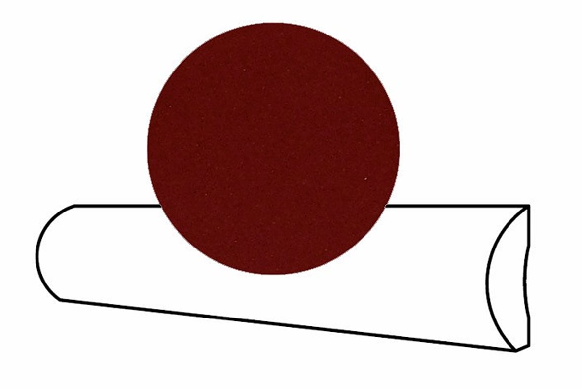 Pukkila Urban Atelier lasitettu boordi 2x10 Sangue de Boi tasapintainen kiiltävä tumma punainen