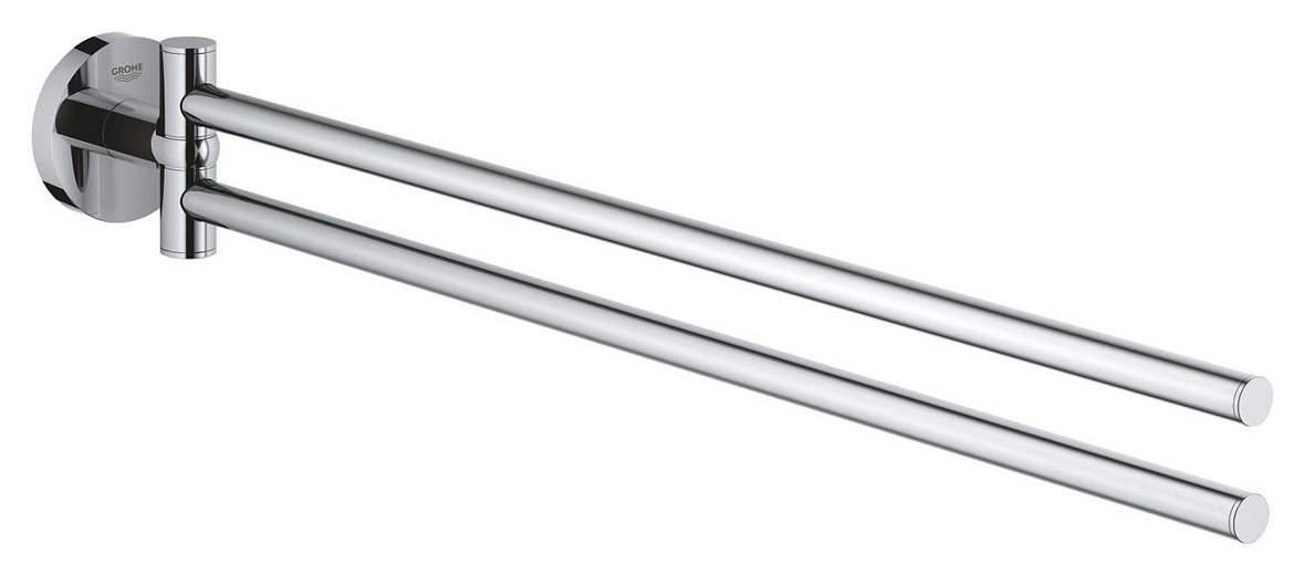 GROHE Essentials kaksiosainen pyyhetanko 5,4x6,1x43,9 cm kromi kääntyvä