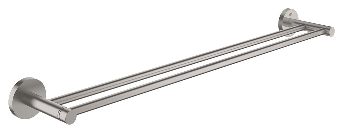 GROHE Essentials kaksiosainen pyyhetanko 60 cm PVD supersteel