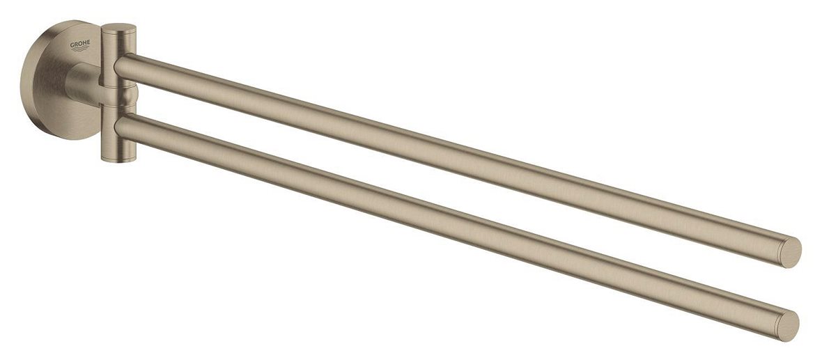 GROHE Essentials kaksiosainen pyyhetanko 5,4x6,1x43,9 cm PVD brushed nikkeli kääntyvä