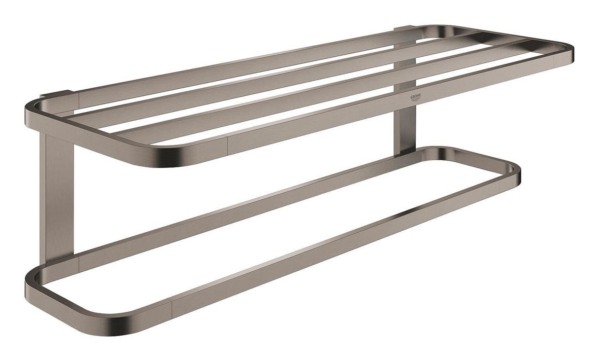 GROHE Selection teline monelle pyyhkeelle 59,6x16,5x22,5 cm PVD brushed hard graphite