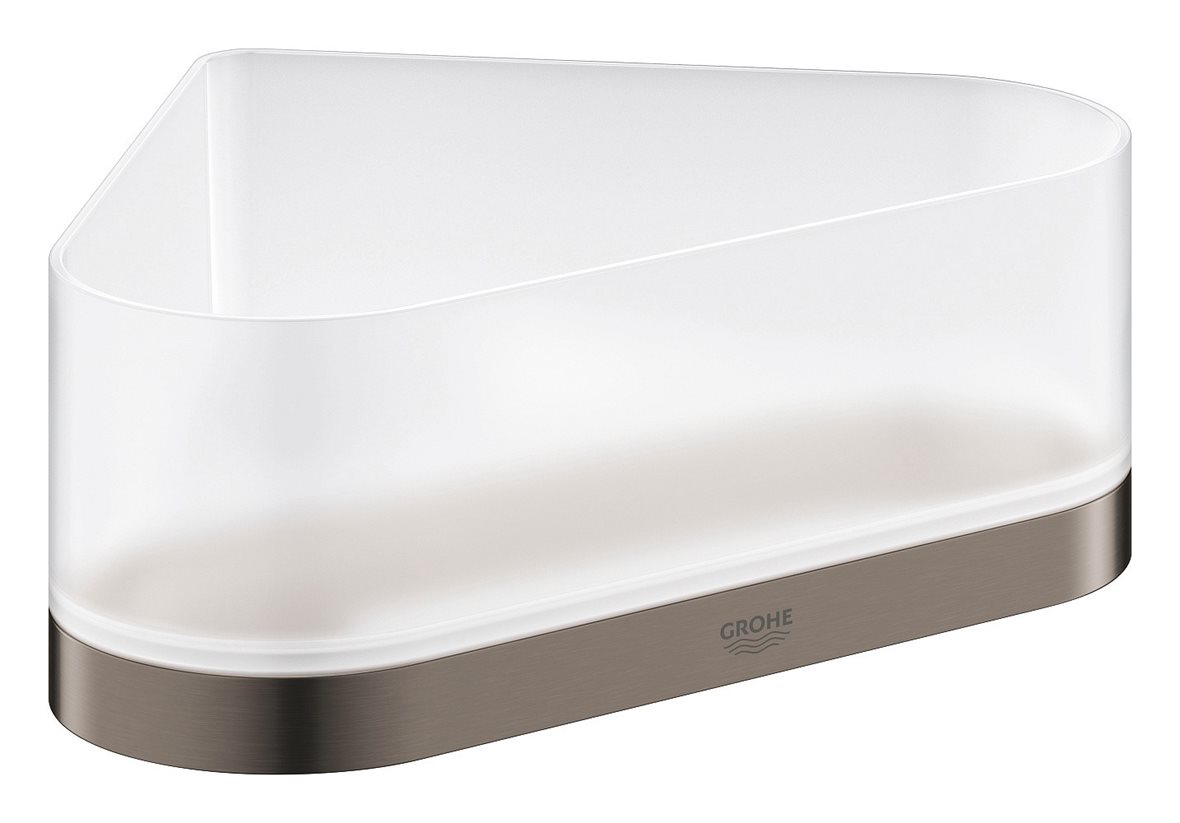 GROHE Selection kulmahylly suihkuun 20x8,5x16,8 cm PVD brushed hard graphite