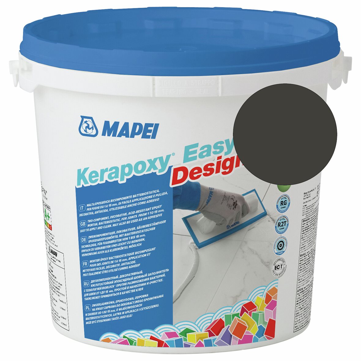 Mapei Kerapoxy Easy Design saumausepoksi 120 Black 3 kg