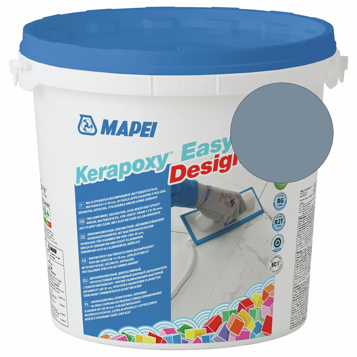Mapei Kerapoxy Easy Design saumausepoksi 125 Castle Grey 3 kg