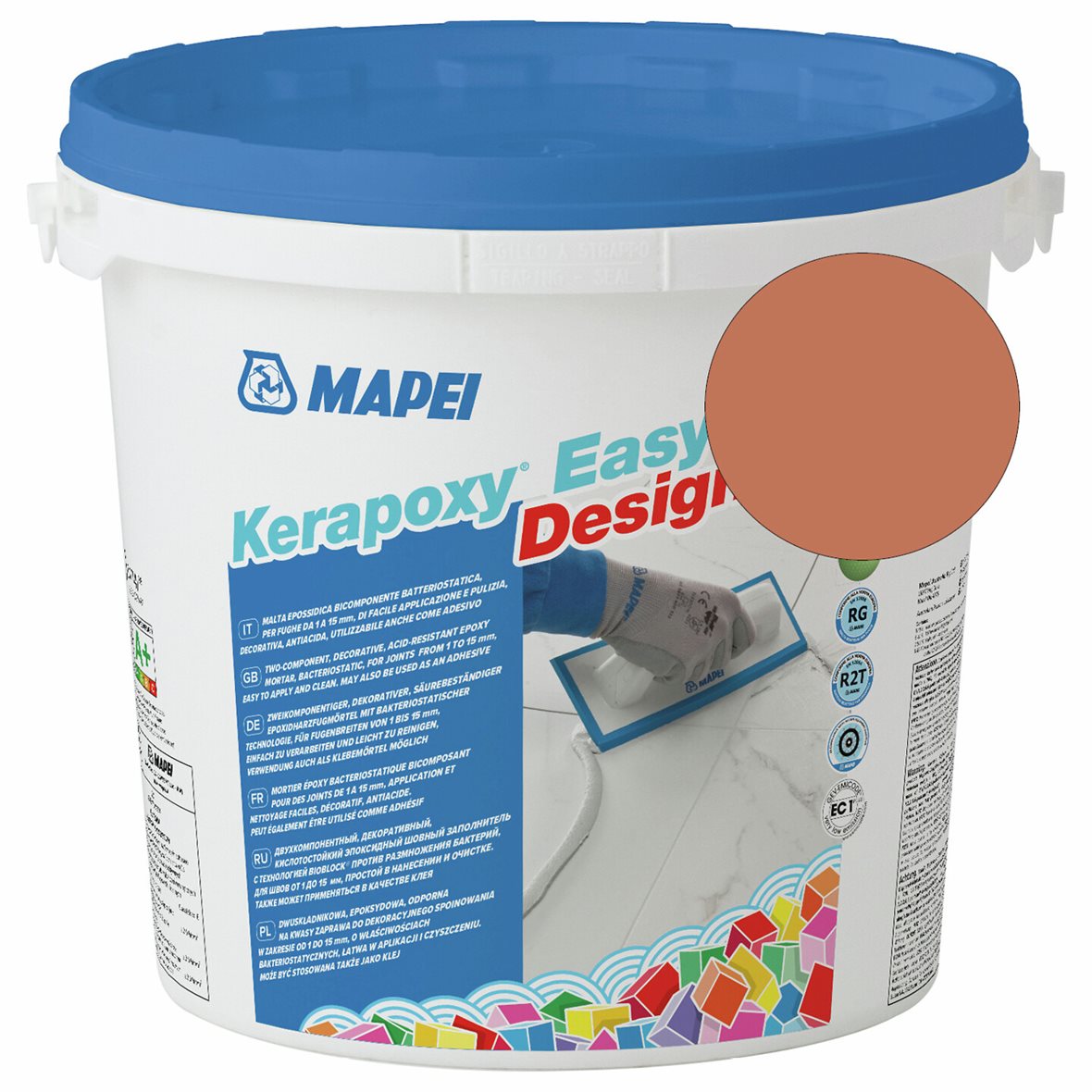 Mapei Kerapoxy Easy Design saumausepoksi 145 Terra di Siena 3 kg