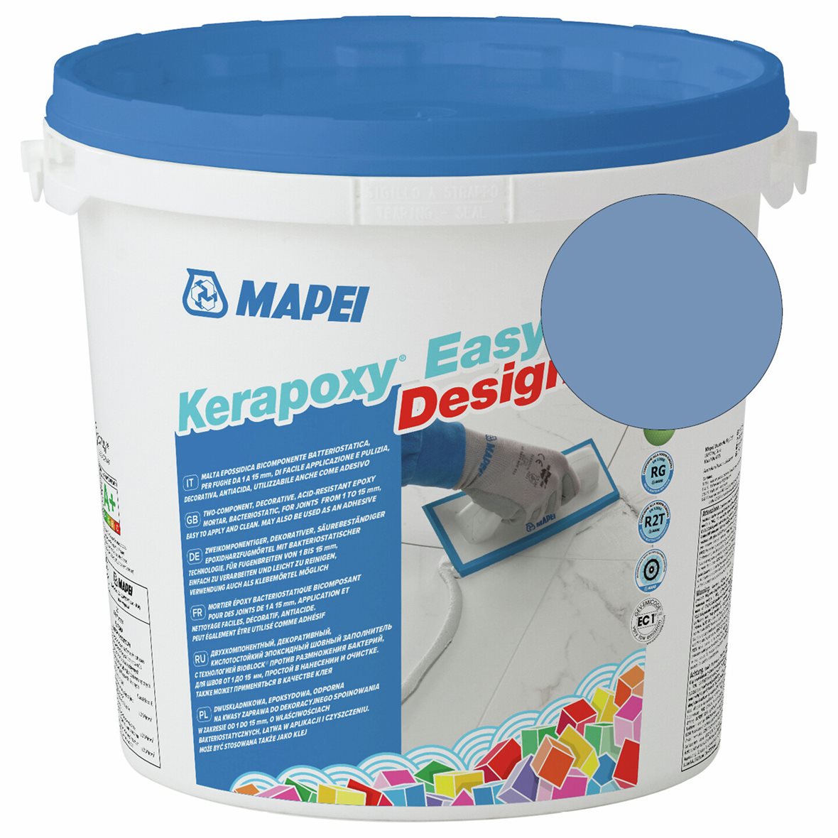 Mapei Kerapoxy Easy Design saumausepoksi 168 Cerulean 3 kg