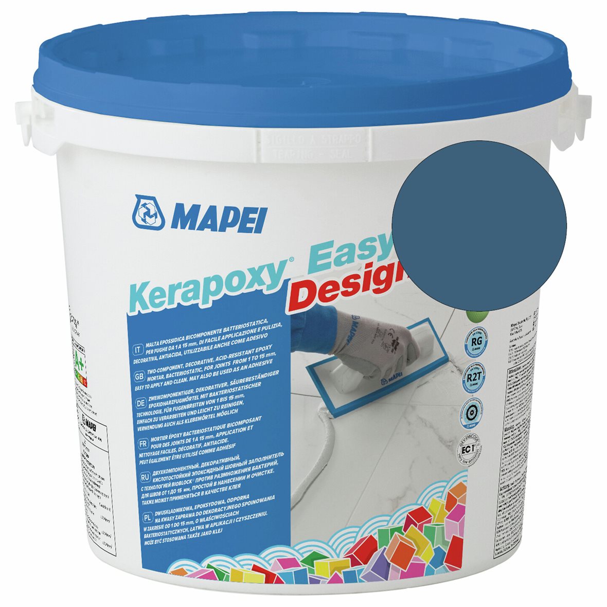 Mapei Kerapoxy Easy Design saumausepoksi 169 Steel Blue 3 kg