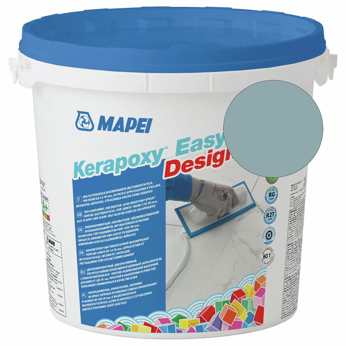 Mapei Kerapoxy Easy Design saumausepoksi 176 GreenGrey 3 kg