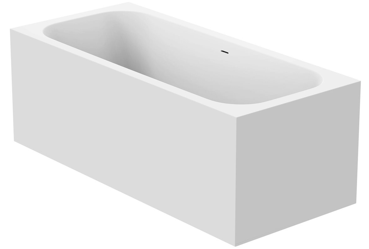 Balteco Arona kiviamme 170x75x65 cm valinnainen RAL-väri/valkoinen kulma-asennus vasen