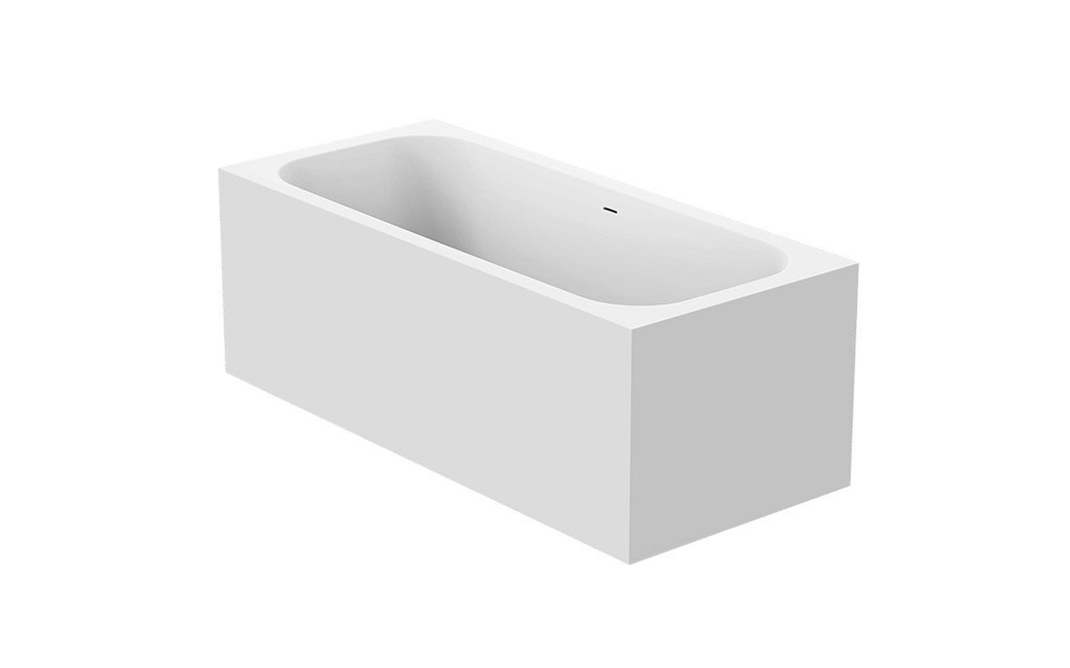 Balteco Arona kiviamme 180x80x65 cm valkoinen kulma-asennus vasen