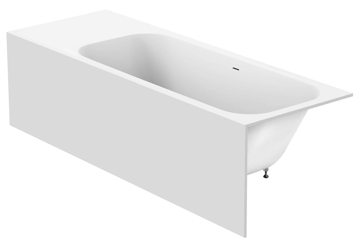 Balteco Arona mittatilauskiviamme 180-230x80x65 cm valkoinen taso vasemmalla aukkoon asennettava