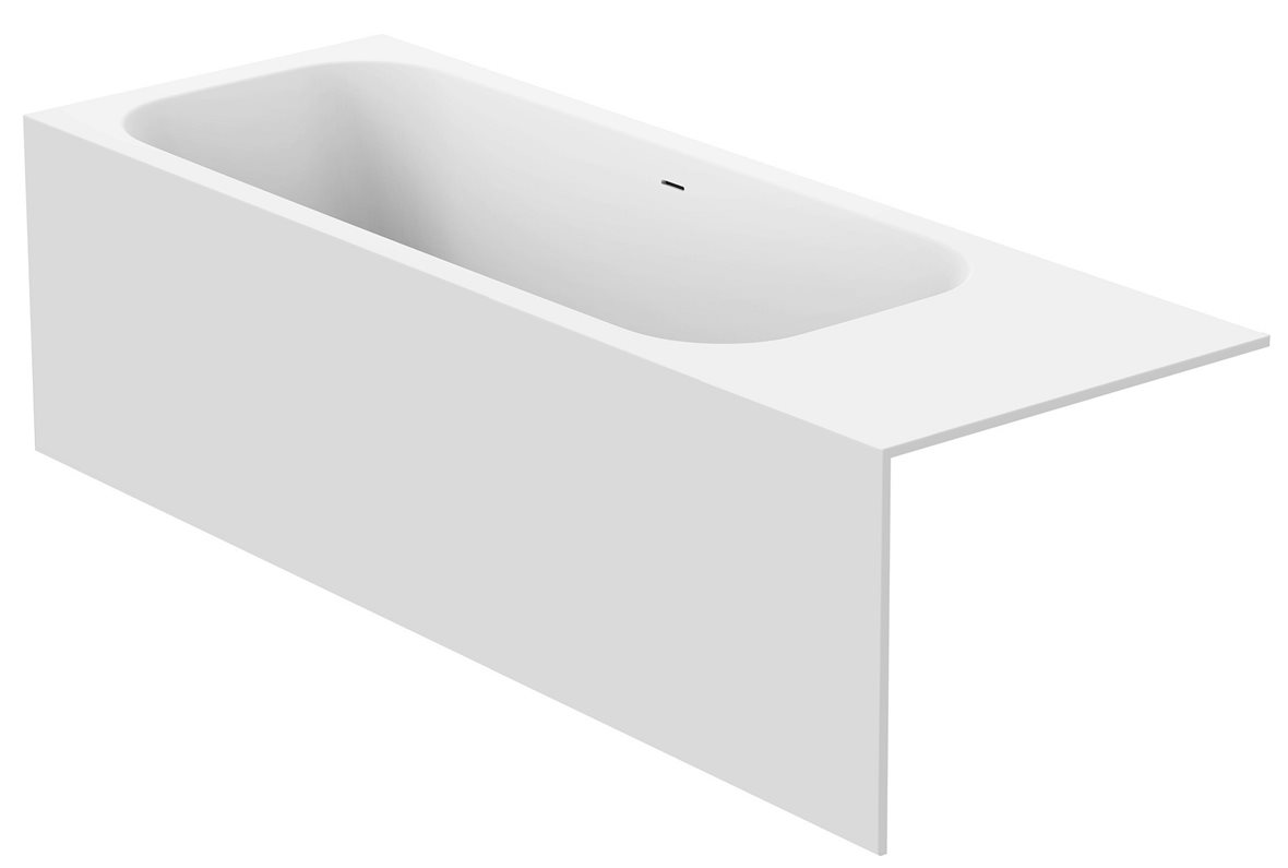 Balteco Arona mittatilauskiviamme 180-230x80x65 cm valinnainen RAL-väri/valkoinen taso oikealla aukkoon asennettava