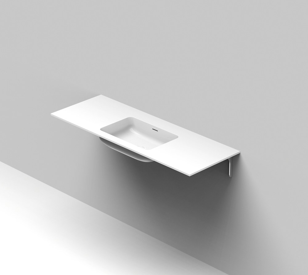 Balteco Standard mittatilausallastaso 120,1-140X50X14 cm mattavalkoinen ...